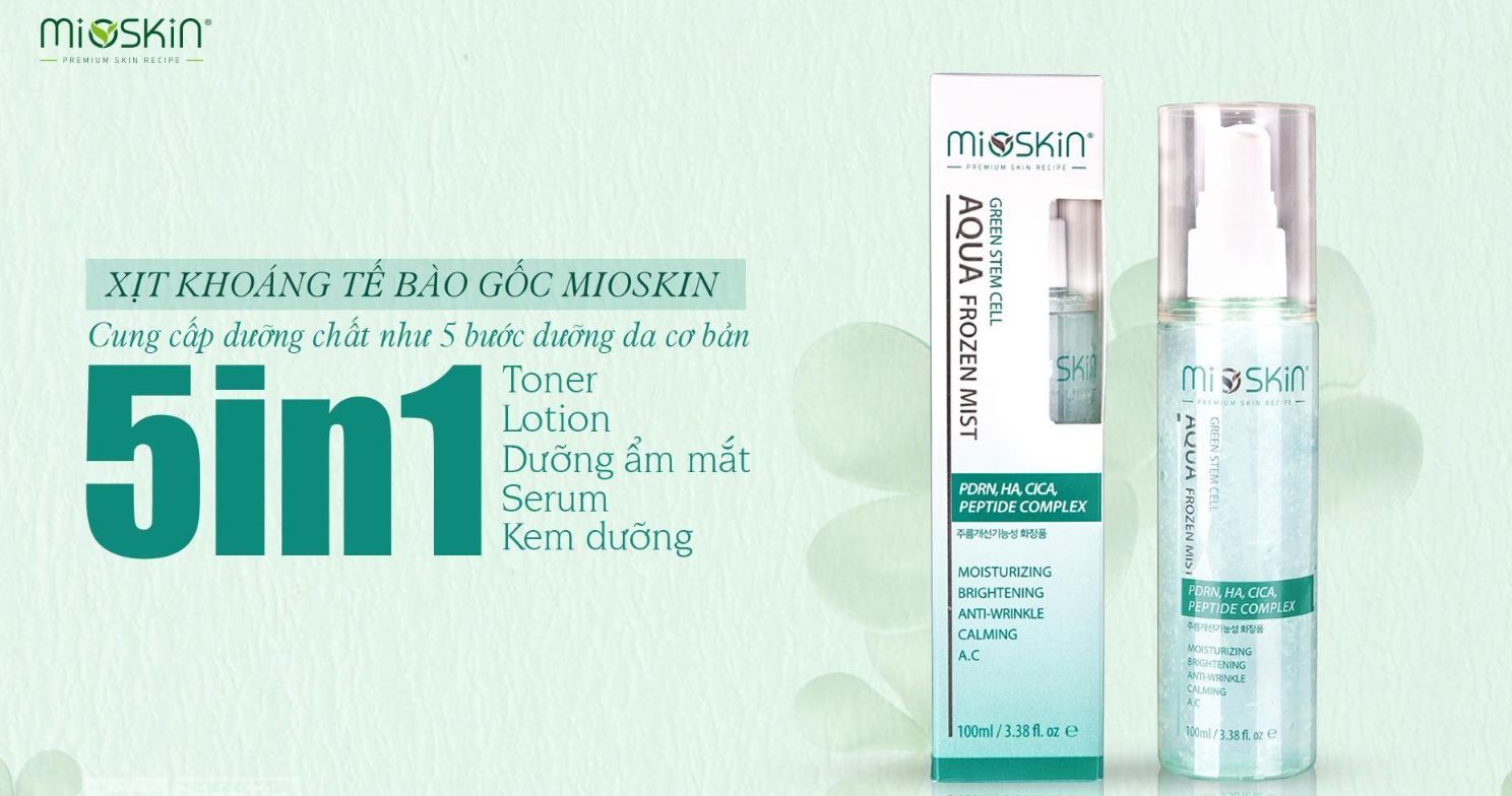 5 công dụng của xịt dưỡng Mioskin